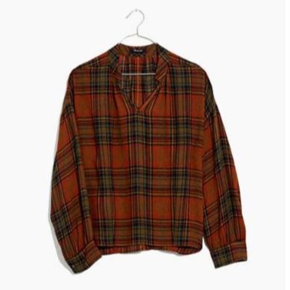 Madewell Highroad Popover Shirt Size Medium